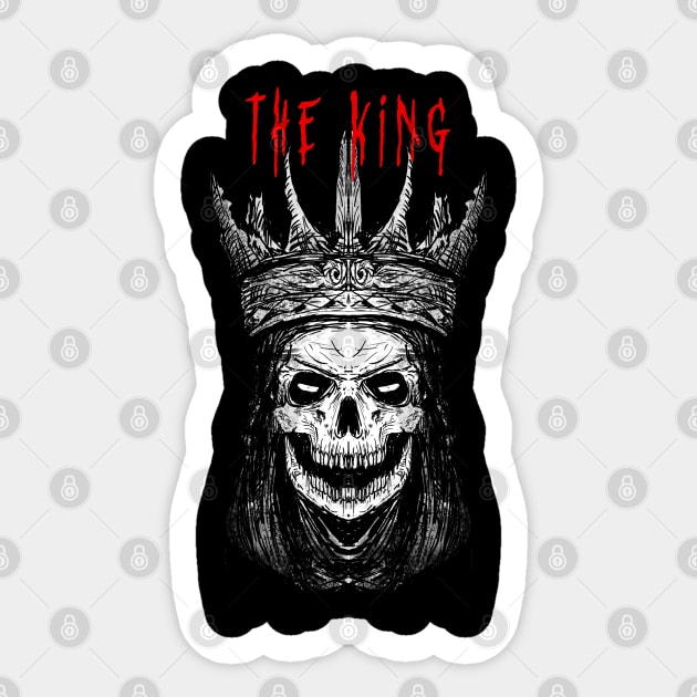 The King Sticker by DeathAnarchy